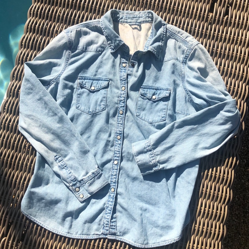 GAP 1969 Long Sleeved Denim Western Shirt
